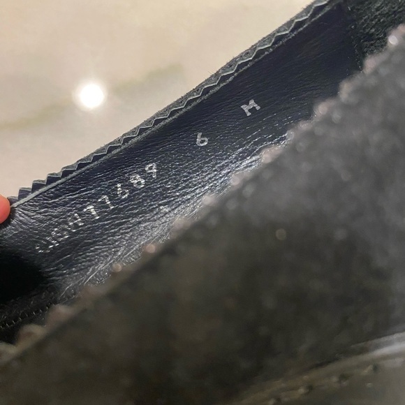 Stuart Weitzman Loafers Size 6 Black Suede Leather - Picture 6 of 15